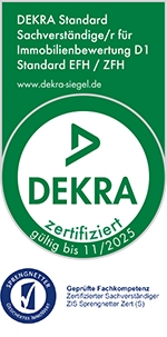 DEKRA zertifizierter Sachverständiger Immobilienbewertung D1